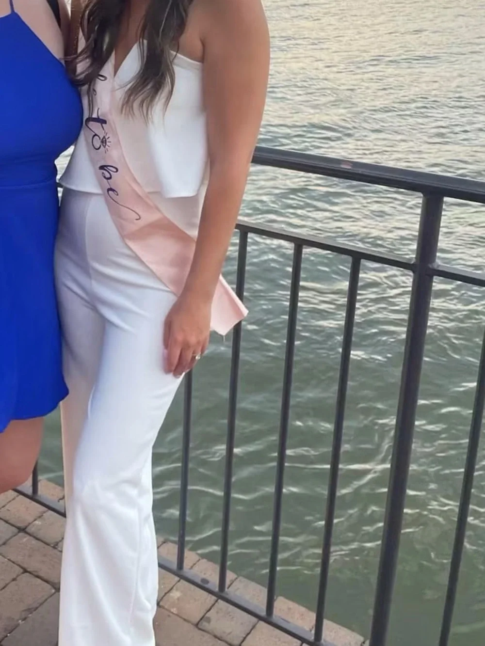 Lulu's White Strapless Ruffle Jumpsuit - Picture 3 of 3
